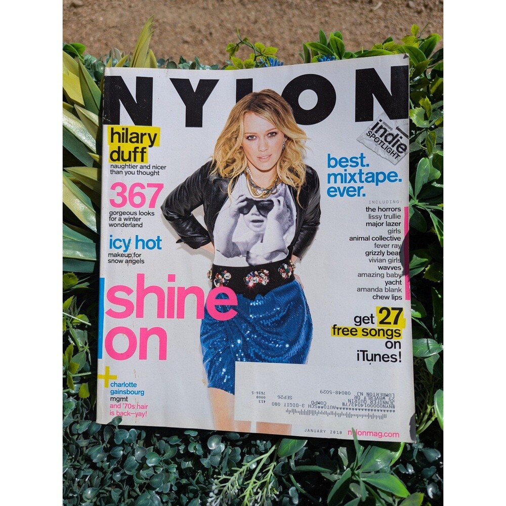 Nylon Magazine Hilary Duff January 2010 Y2K
